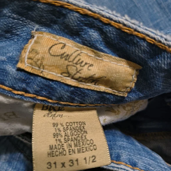 Women's Blue Denim Jeans - Picture 3 of 8